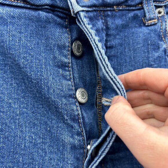 Old Navy Button Fly High Waist High Rise OG Straight Leg Jeans Plus Size 16 - Picture 6 of 7